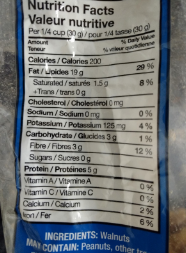 Nutrition Labels